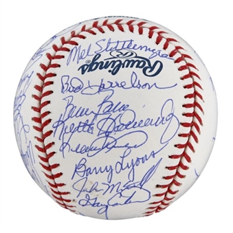 New York Mets 1986 Team Signed Baseballs Lot of Ten (10) Each Ball With 29 Sigs Incl Gary Carter